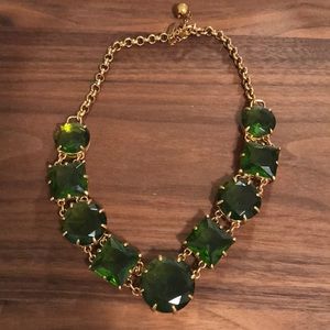Short kate spade emerald tone necklace